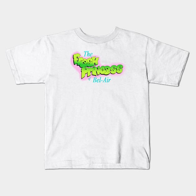 The Fresh Princess of Bel-Air Kids T-Shirt by stickerfule